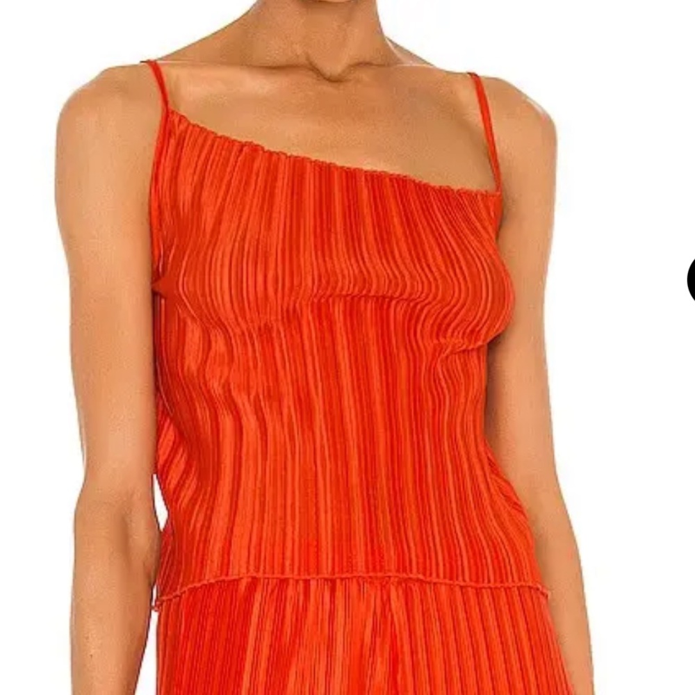 HOUSE OF HARLOW 1960 x REVOLVE Issey tank top camisole red orange size small